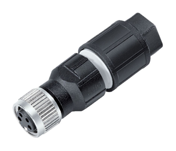 Binder 99-3400-550-03 M8 Female cable connector, Contacts: 3, 2.5-5.0 mm, unshielded, cutting clamp, IP67, UL | American Cable Assemblies