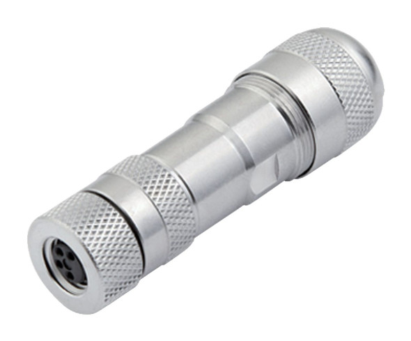 Binder 99-3362-300-04 M8 Female cable connector, Contacts: 4, 6.0-8.0 mm, shieldable, screw clamp, IP67, UL | American Cable Assemblies