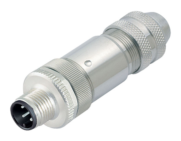 Binder 99-1491-812-12 M12-A Male cable connector, Contacts: 12, 6.0-8.0 mm, shieldable, solder, IP67, UL | American Cable Assemblies