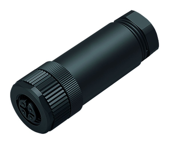Binder 99-0436-57-05 M12-A Female cable connector, Contacts: 5, 6.0-8.0 mm, unshielded, screw clamp, IP67, UL, PG 9 | American Cable Assemblies