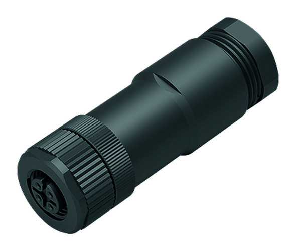 Binder 99-0436-142-05 M12-A Female cable duo connector, Contacts: 5, 2 x 2: 1.0-3.0 mm / Ø 4.0-5.0 mm, unshielded, screw clamp, IP67, UL | American Cable Assemblies