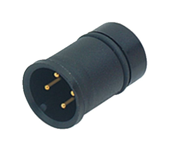 Binder 09-0431-74-04 M12-A Male receptacle, Contacts: 4, unshielded, solder, IP67 | American Cable Assemblies