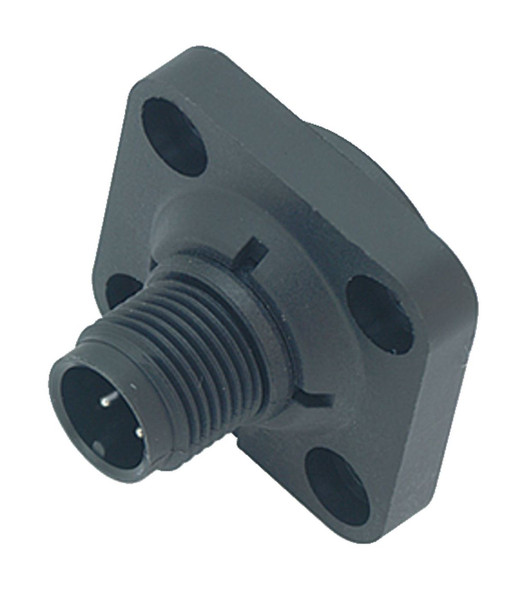 Binder 09-0433-16-05 M12-A Square male panel mount connector, Contacts: 5, unshielded, solder, IP40, Vierkant | American Cable Assemblies