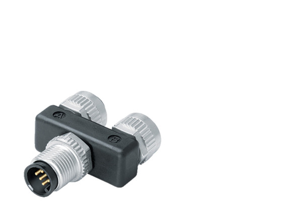 Binder 79-5210-00-05 Connecting Cables Twin distributor, Contacts: 5, unshielded, pluggable, IP68, UL, M12x1,0 | American Cable Assemblies