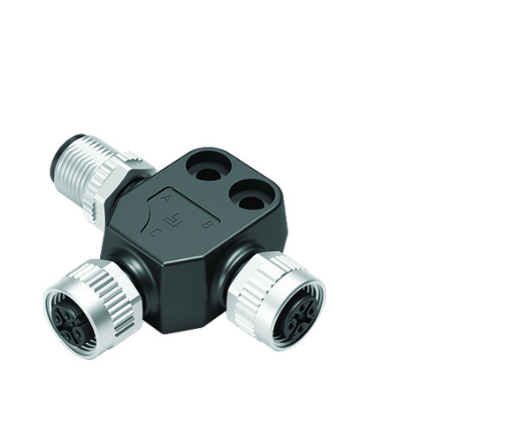 Binder 79-5255-190-05 Connecting Cables Twin distributor, Contacts: 5, unshielded, pluggable, IP68, UL, M12x1,0 | American Cable Assemblies