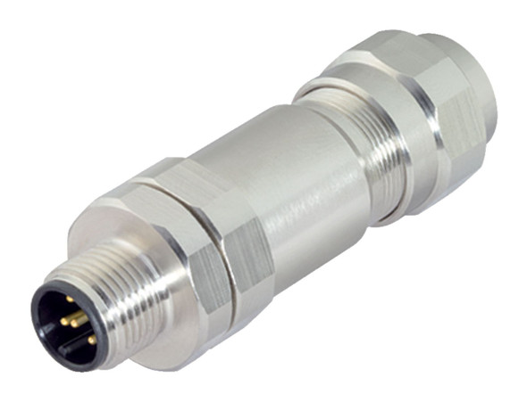 Binder 99-1429-995-04 M12-B Male cable connector, Contacts: 4, 5.5-8.6 mm, shieldable, screw clamp, IP68/IP69K, UL | American Cable Assemblies