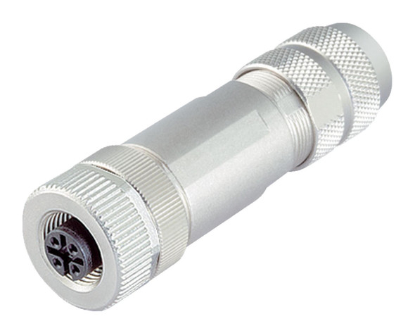 Binder 99-1434-810-04 M12-B Female cable connector, Contacts: 4, 5.0-8.0 mm, shieldable, crimping (Crimp contacts must be ordered separately), IP67, UL | American Cable Assemblies