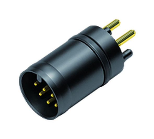 Binder 86-7047-0000-00009 M12-Hybrid Male receptacle, Contacts: 2+7, Contact 1+2 THR / Contact 3-9 SMT, IP67 plugged and locked | American Cable Assemblies