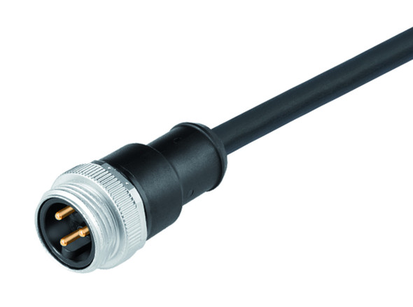 Binder 77-1429-0000-50005-0500 7/8" Male cable connector, Contacts: 5, unshielded, moulded on the cable, IP68, UL, PUR, black, 5 x 1.50 mm², 5 m | American Cable Assemblies