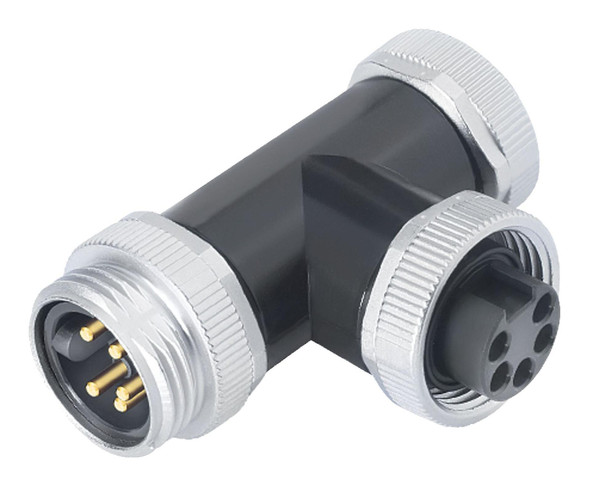 Binder 09-2473-100-03 7/8" Socket, Contacts: 3, unshielded, solder, IP68, VDE, Threaded nut die-cast | American Cable Assemblies