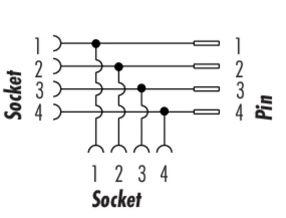Binder 09-2474-100-04 7/8" Socket, Contacts: 4, unshielded, solder, IP68, VDE