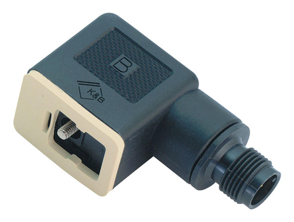 Binder 99-5718-00-03 Size B Adapter, Contacts: 2+PE, unshielded, pluggable, IP65 | American Cable Assemblies