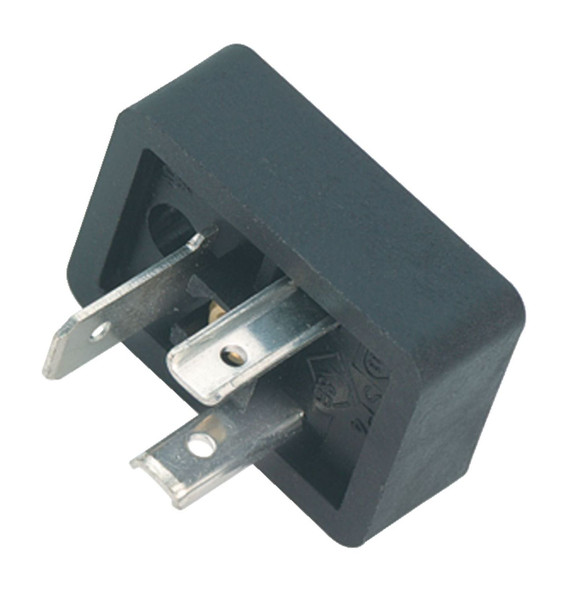 Binder 43-1801-000-03 Size B Male power connector, Contacts: 2+PE, unshielded, solder, IP40 without seal, UL, ESTI+, VDE | American Cable Assemblies