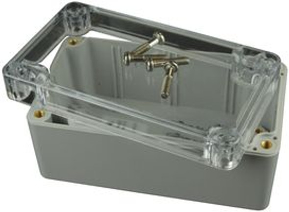 Bud Industries PN-1322-C Junction Box, Polycarbonate, 115.1 mm, 65 mm, 55 mm, IP66 | American Cable Assemblies