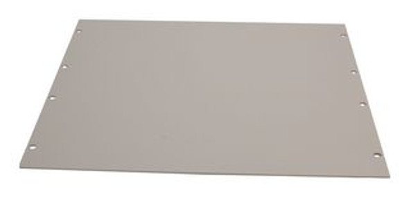 Bud Industries PA-1108-WH Surface Shield, 19", 8U, Aluminium, White | American Cable Assemblies