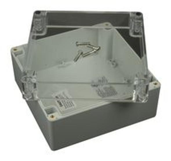 Bud Industries PN-1339-C Junction Box, Polycarbonate, 160 mm, 160 mm, 90 mm, IP66 | American Cable Assemblies