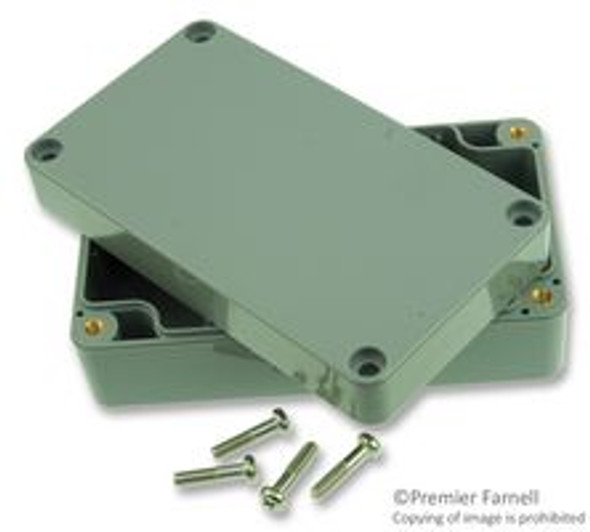 Bud Industries PN-1322-DG PN Series, Flat Top, High Impact, Molded, NEMA 4X, Junction Box, ABS, 115.1 mm | American Cable Assemblies