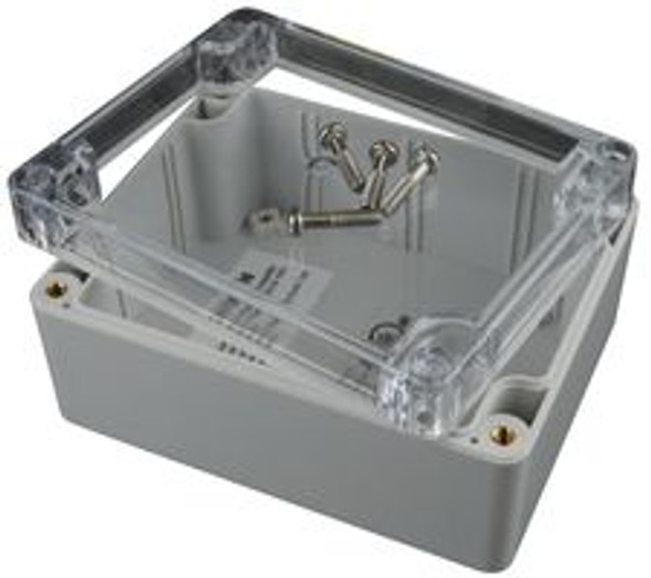 Bud Industries PN-1323-C Junction Box, Polycarbonate, 115.1 mm, 90 mm, 55 mm, IP66 | American Cable Assemblies