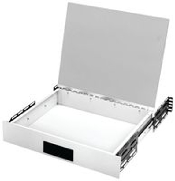 Bud Industries DD-2363-MG Desktop Drawer, Enclosures, Aluminum, Gray, 3.5 ", 19 " | American Cable Assemblies