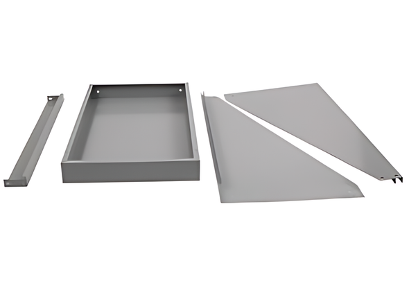 Bud Industries RR-1248-MG Table Top, Steel, Grey,  610 mm,  483 mm