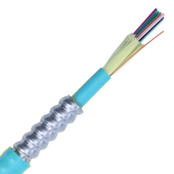AFL 6 Fiber OM3 Multimode Armored Tight Buffered Indoor Plenum Fiber Optic Cable CP006L441C01-AIAP | American Cable Assemblies