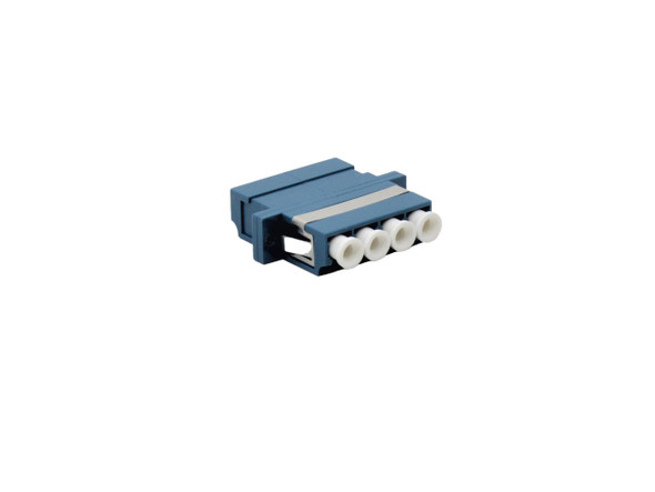 Shaxon SH-04LCUWHSMQBU1 Adapter LC/UPC SM Quad With Flange Blue Color| American Cable Assemblies