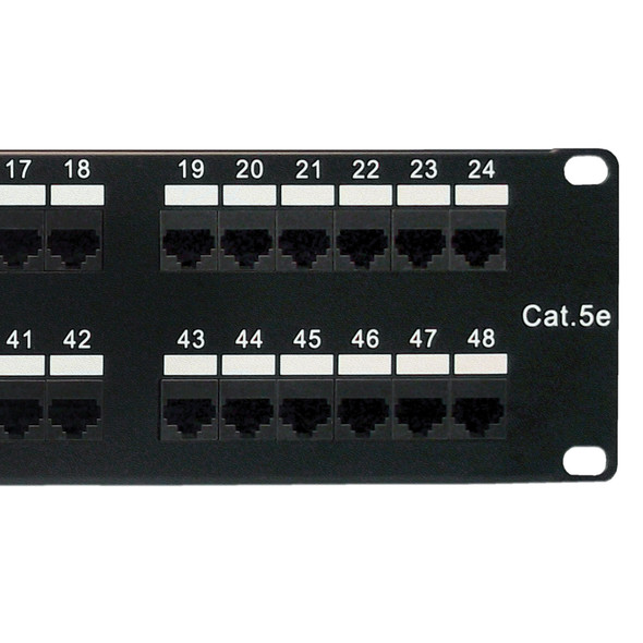 Shaxon SH-MP155HA488-B Category 5e Patch Panel, 48 Port, RJ45-110| American Cable Assemblies