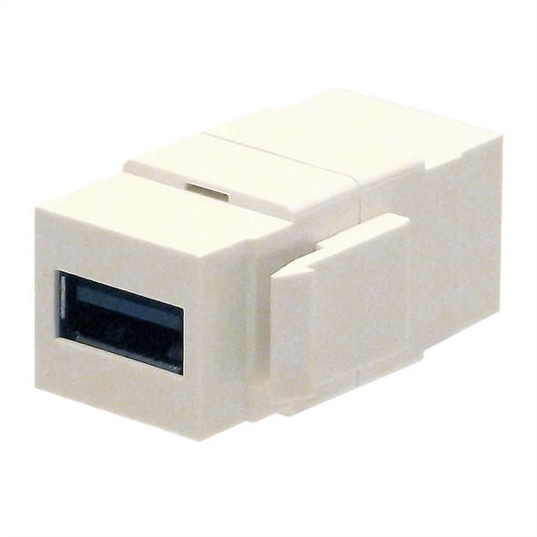 Shaxon SH-BM303WUSB3AA-B Keystone Insert USB 3.0 A/A Coupler F/F White| American Cable Assemblies