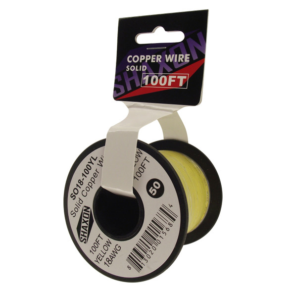 Shaxon SH-SOxx-xxxYL Solid Copper Wire On Spool, Yellow| American Cable Assemblies