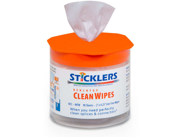 Sticklers Fiber Optic Wipes for the Benchtop -  SKMCC-WFW