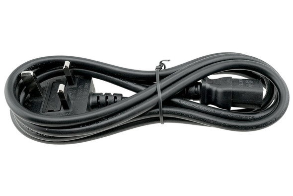 BS1363 to C13 Power Cord 0.75mmÂ² Wire Gauge - 6 ft