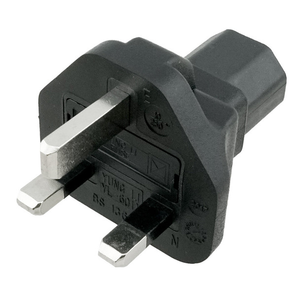 IEC C13 to UK BS1363 Plug Adapter