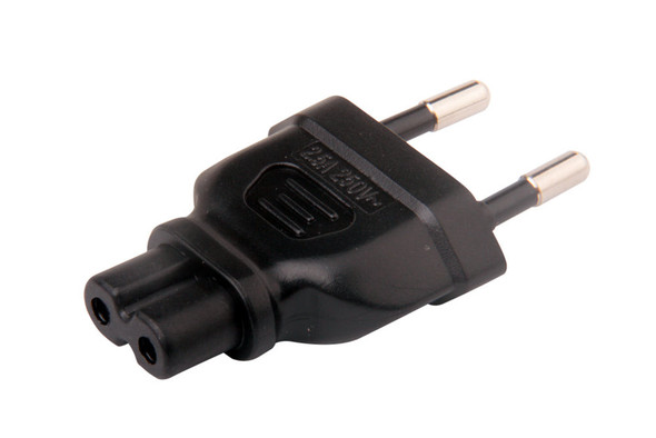 Europe Angled CEE7/16 to UK BS1363 Plug Adapter – SIGNAL+POWER