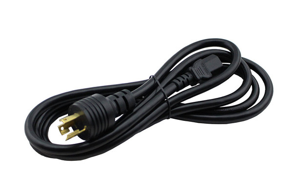 6-15P to C19 Power Cord – 15A, 250V, 14/3 SJT, Black – FireFold