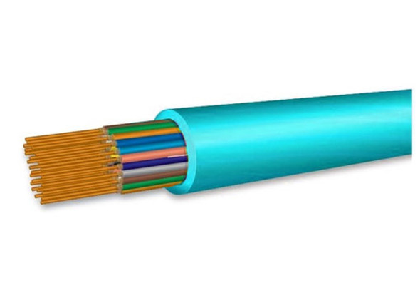 OCC, BX, Breakout Series, 24-Strand, 2.5mm, Tight Buffered,  Indoor/Outdoor, OFNR Rated, OM4, 50/125, Multimode, Aqua Jacket (Priced Per Foot) | American Cable Assemblies
