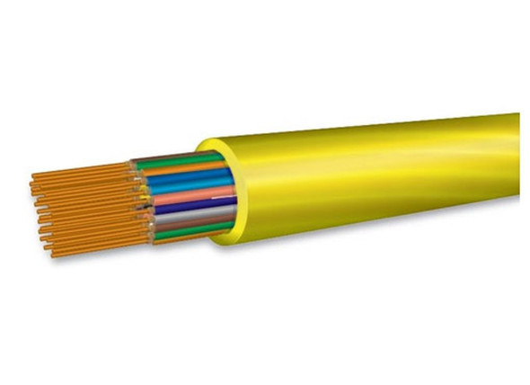 OCC, BX, Breakout Series, 12-Strand, 2.5mm, Tight Buffered,  Indoor/Outdoor, OFNR Rated, OS2, 9/125, Singlemode, Yellow Jacket (Priced Per Foot) | American Cable Assemblies