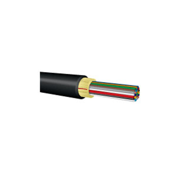 OCC, DX, Distribution Series, 12-Strand, 900um Tight Buffered, Indoor/Outdoor, Broadcast Rated, OS2, 9/125, Singlemode, Black Jacket, Low Water Peak Mining (Priced Per Foot) | American Cable Assemblies