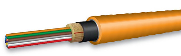 OCC, DX, Distribution Series, 48-Strand, 900um Tight Buffered, Indoor/Outdoor, ILA Armored, OFNR Rated, OM1, 62.5/125, Multimode, Orange Jacket (Priced Per Foot) | American Cable Assemblies