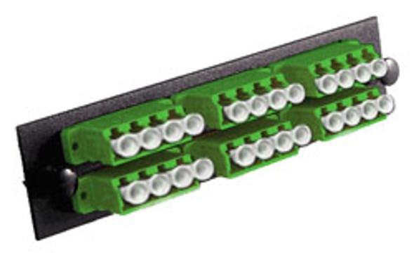 LAX6124QLCXX - LAX 24-Fiber, Quad LC, Keyed, Singlemode/Multimode, Fiber Adapter Panel | American Cable Assemblies