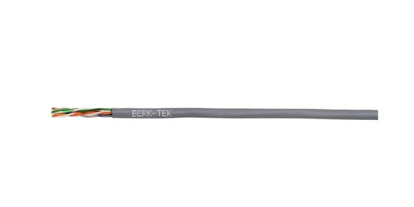 Berk-Tek 10044105 HyperPlus 5e, Category 5e, Riser UTP Cable, Black, Reel