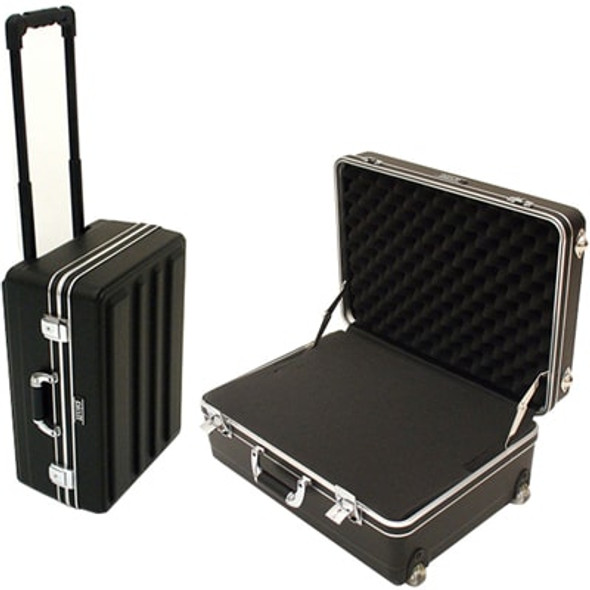 PL201407H HEAVY-DUTY POLYETHYLENE CASE WITH WHEELS AND TELESCOPING HANDLE | American Cable Assemblies