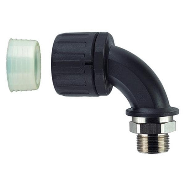 HellermannTyton 166-90042 Conduit Fittings & Accessories HGL075-90M-M25 90 ELBOW NPB BK | American Cable Assemblies