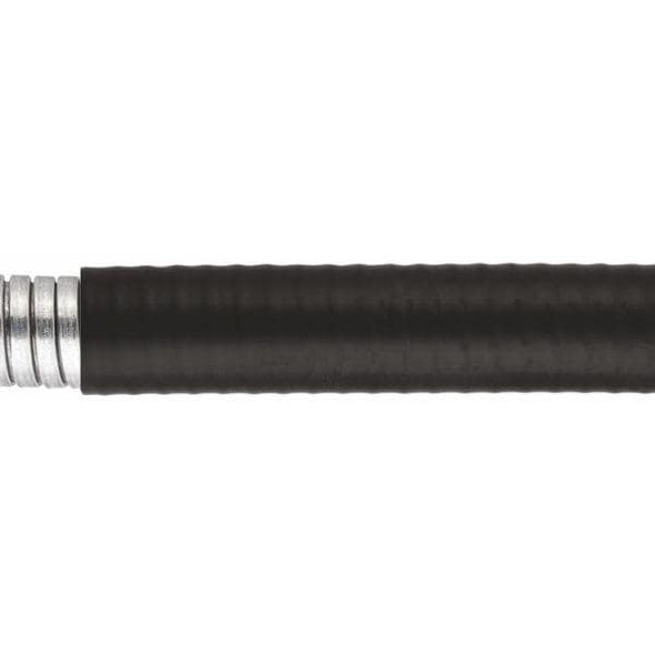 HellermannTyton LTPHC20B-25M Spiral Wraps, Sleeves, Tubing & Conduit HelaGuard Spiral Metallic Conduit, Flexible, 0.50" (20mm) Dia, GS/TPE, Black, 82ft/Reel | American Cable Assemblies
