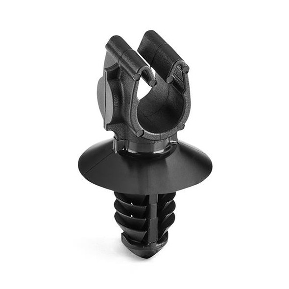 HellermannTyton 151-01713 Cable Mounting & Accessories MOC Clip, 6 mm, with 6.5mm Fir Tree, PA66HIRHSUV, Black, 5000/ctn | American Cable Assemblies