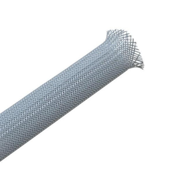 HellermannTyton 170-20800 Spiral Wraps, Sleeves, Tubing & Conduit Helagaine Braided Sleeving, 8 mm Dia, PA66, GY, 328ft/Reel | American Cable Assemblies