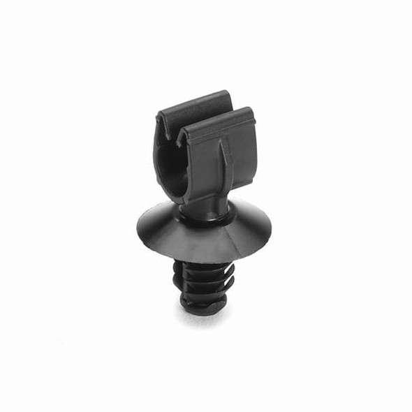 HellermannTyton 151-01722 Cable Mounting & Accessories MOC Clip, 7 mm, with 6.5mm Fir Tree, PA66HIRHSUV, Black, 5000/ctn | American Cable Assemblies