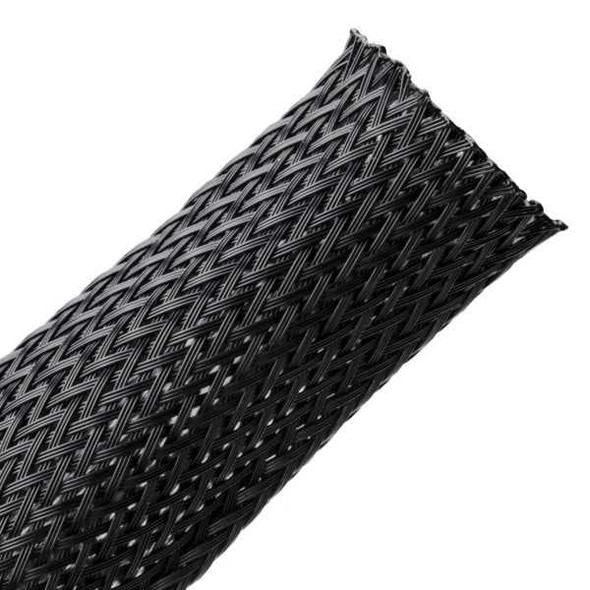 HellermannTyton 170-03029 Spiral Wraps, Sleeves, Tubing & Conduit Braided Sleeving, Expandable, 1" Dia, PA66 Monofilament, Black, 50 ft/reel | American Cable Assemblies