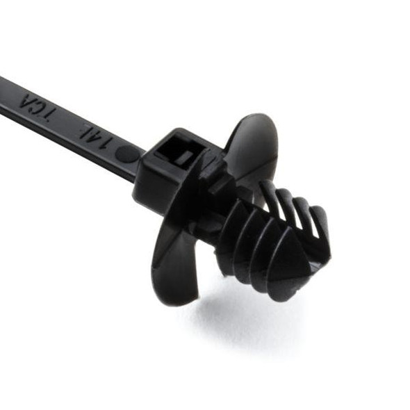 HellermannTyton 150-55610 Cable Tie Mounts T18RDP5 FIR TREE TIE PA66 BLK | American Cable Assemblies