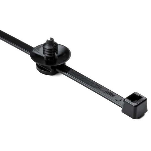 HellermannTyton 156-00025 Cable Tie Mounts T50RFT5 T50R BLKHS+FT5 HIR MNT | American Cable Assemblies