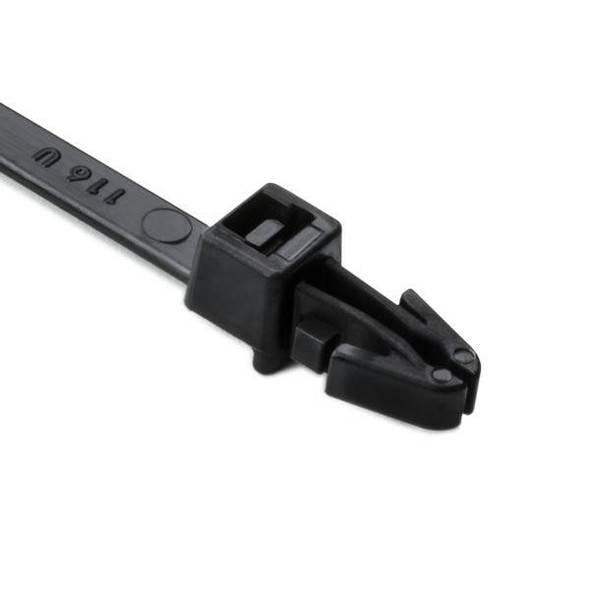 HellermannTyton T50RSF0M4 Cable Tie Mounts T50RSF BLK PUSH MTG TIE 8.25 | American Cable Assemblies